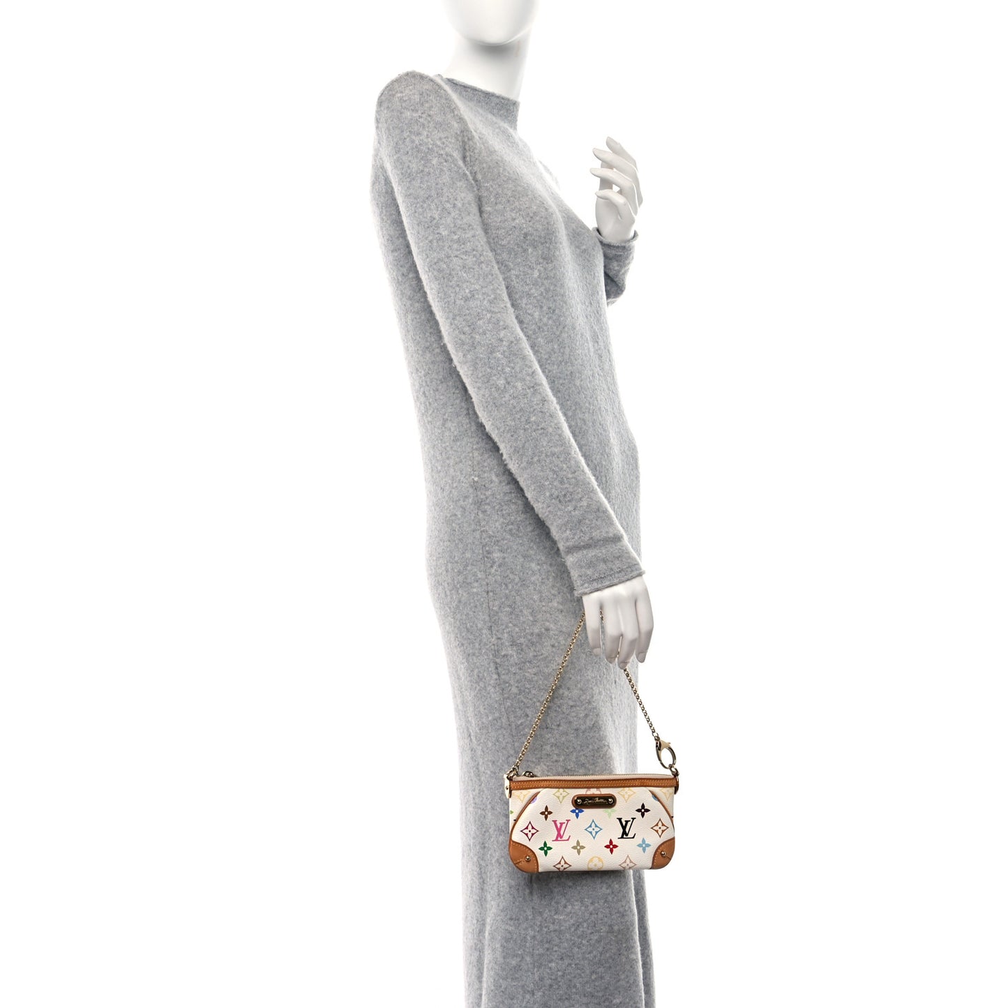 Monogram Multicolor Pochette Milla MM White