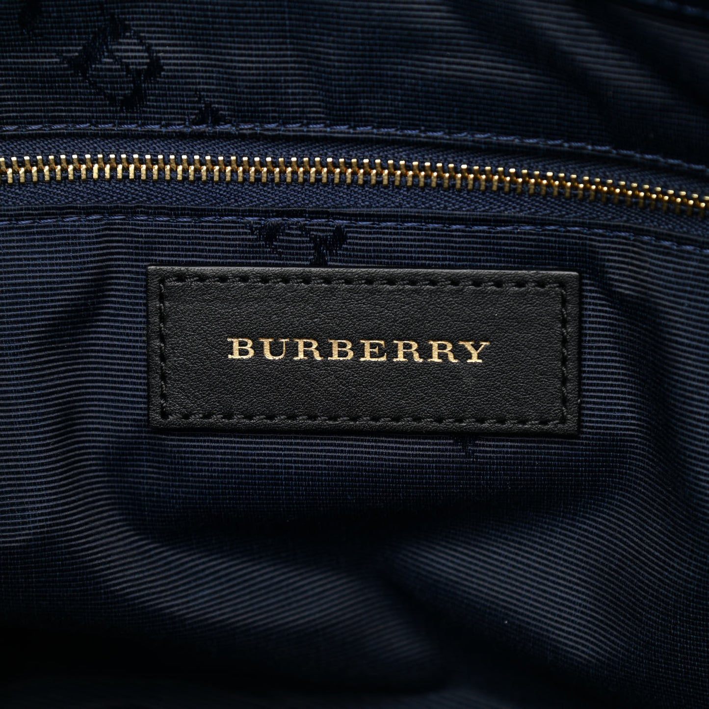 Heritage Grain Check Embossed Medium Dewsbury Tote Blue Carbon