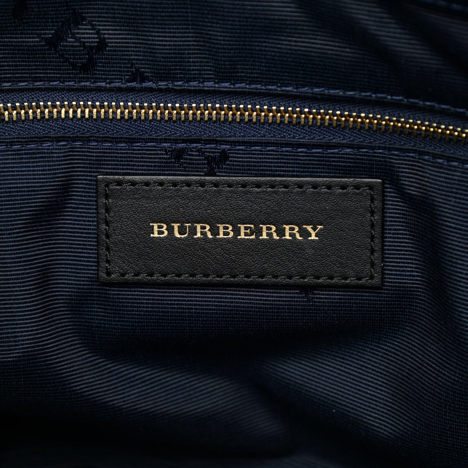 Burberry Heritage Grain Check Embossed Medium Dewsbury Tote Blue Carbon 8 of 10