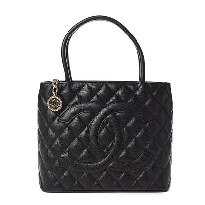 Chanel Caviar Quilted Medallion Tote Black 1 of 9