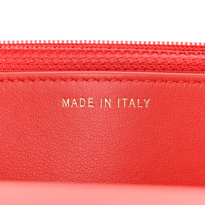 Chanel Caviar Quilted CC Filigree Wallet On Chain WOC Coral 7 of 12
