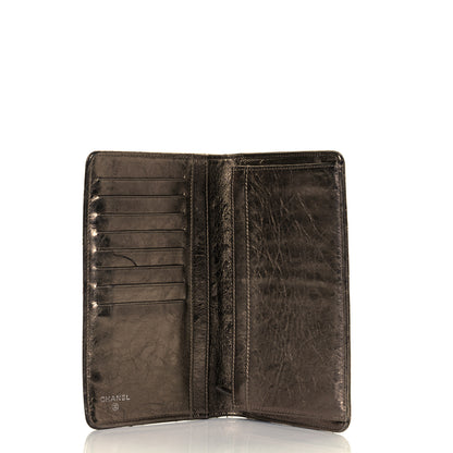 Chanel Metallic Aged Calfskin Quilted Reissue Yen Wallet Bronze 12 of 14