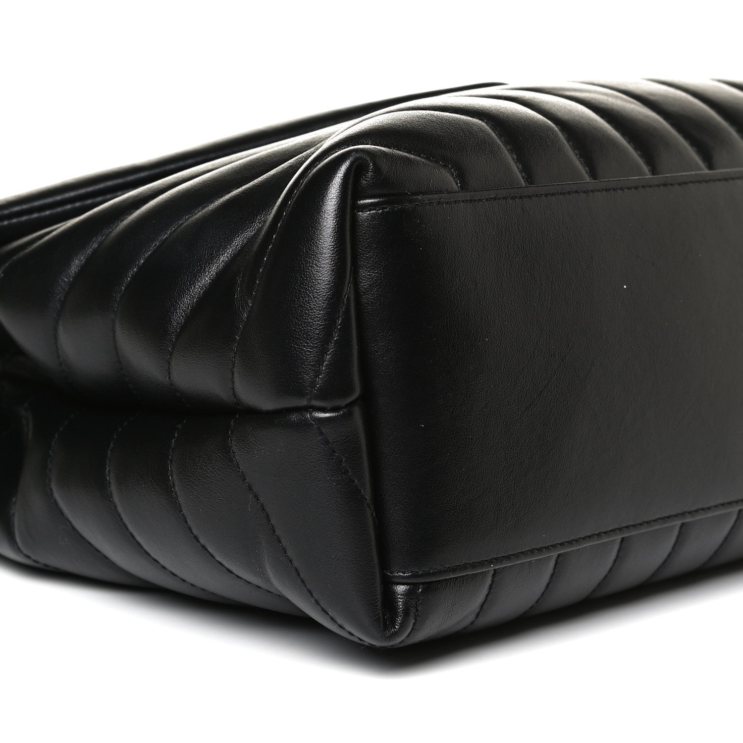 Saint Laurent Calfskin Y Quilted Monogram Medium Loulou Chain Satchel Black 9 of 17