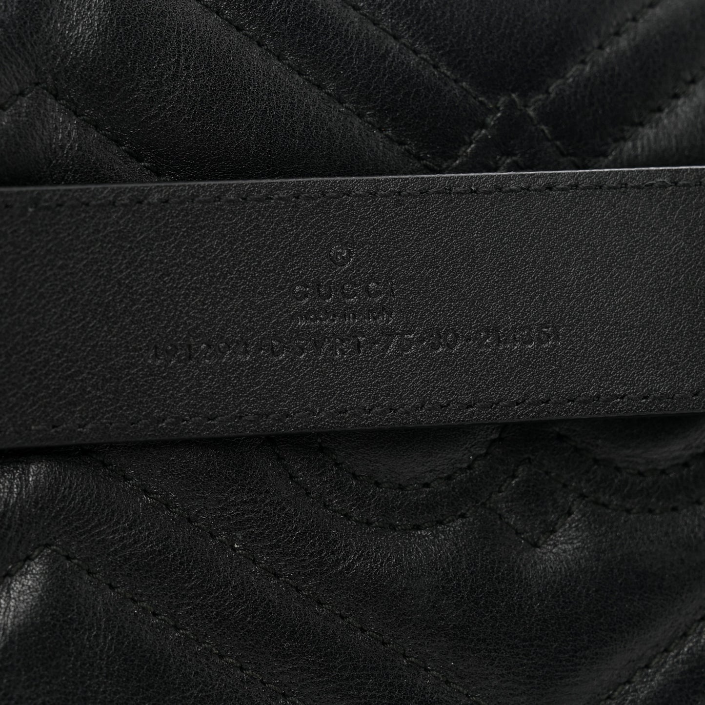 Calfskin Matelasse GG Marmont Belt Bag 75 30 Black
