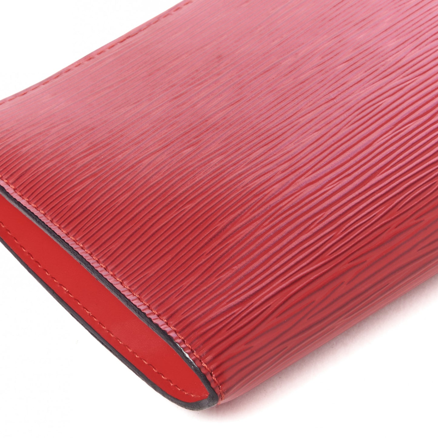 Epi Pochette Accessories 24 Castillan Red