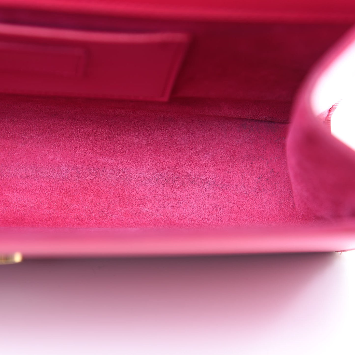 Smooth Calfskin Medium Classic Monogram Kate Tassel Satchel Fuchsia