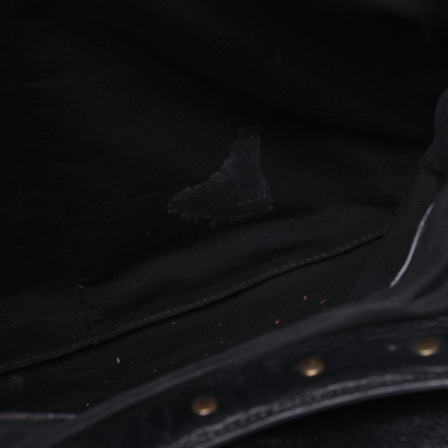 Calfskin Bamboo Top Handle Bag Black