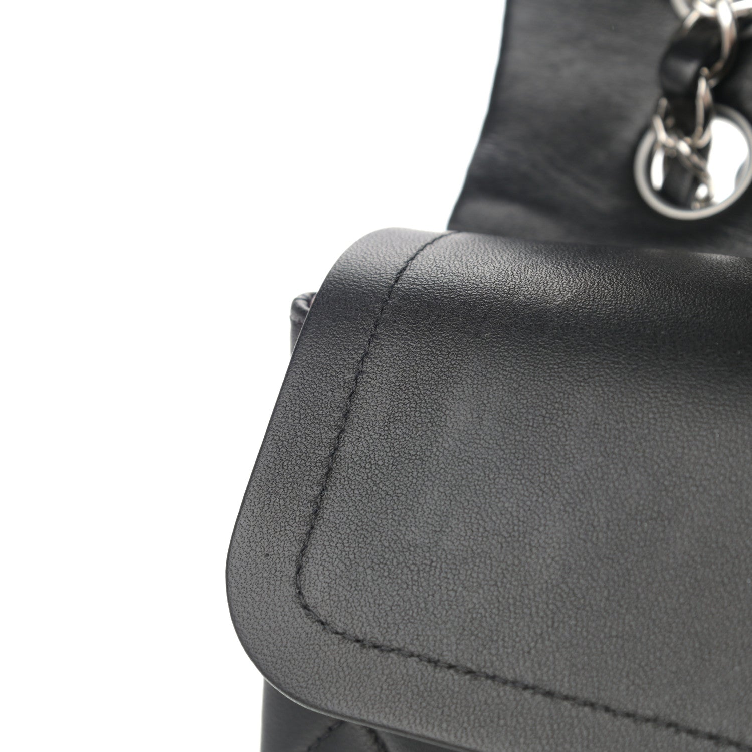 Chanel Lambskin Quilted Medium Double Flap Black 11 of 14