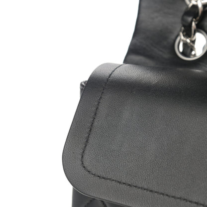 Chanel Lambskin Quilted Medium Double Flap Black 11 of 14