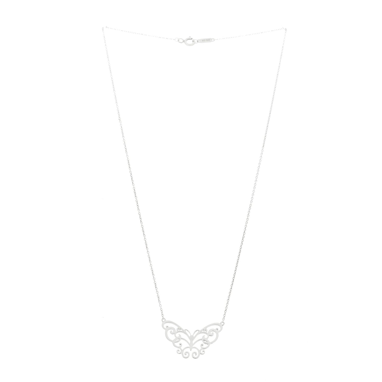 Sterling Silver Enchant Butterfly Pendant Necklace