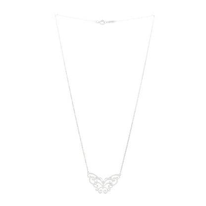 Tiffany Sterling Silver Enchant Butterfly Pendant Necklace 3 of 5