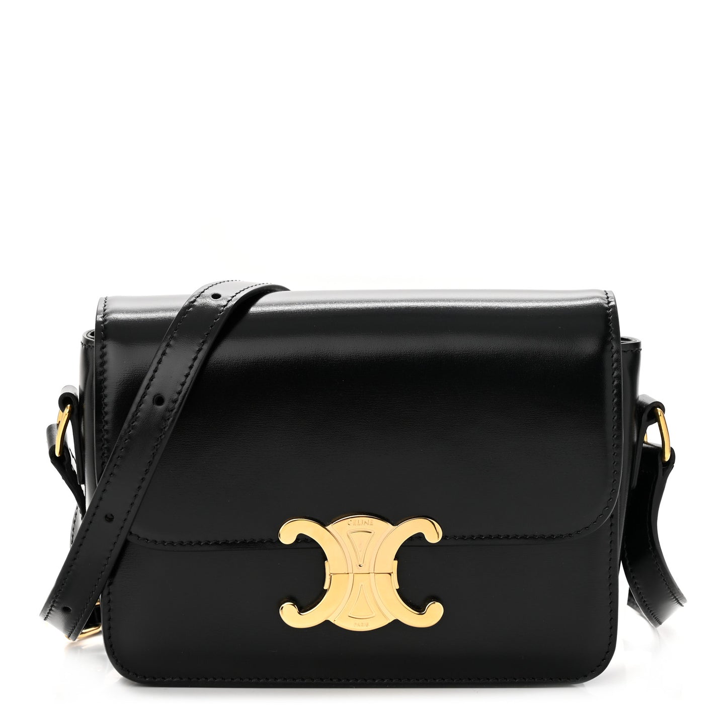 Shiny Calfskin Teen Triomphe Black