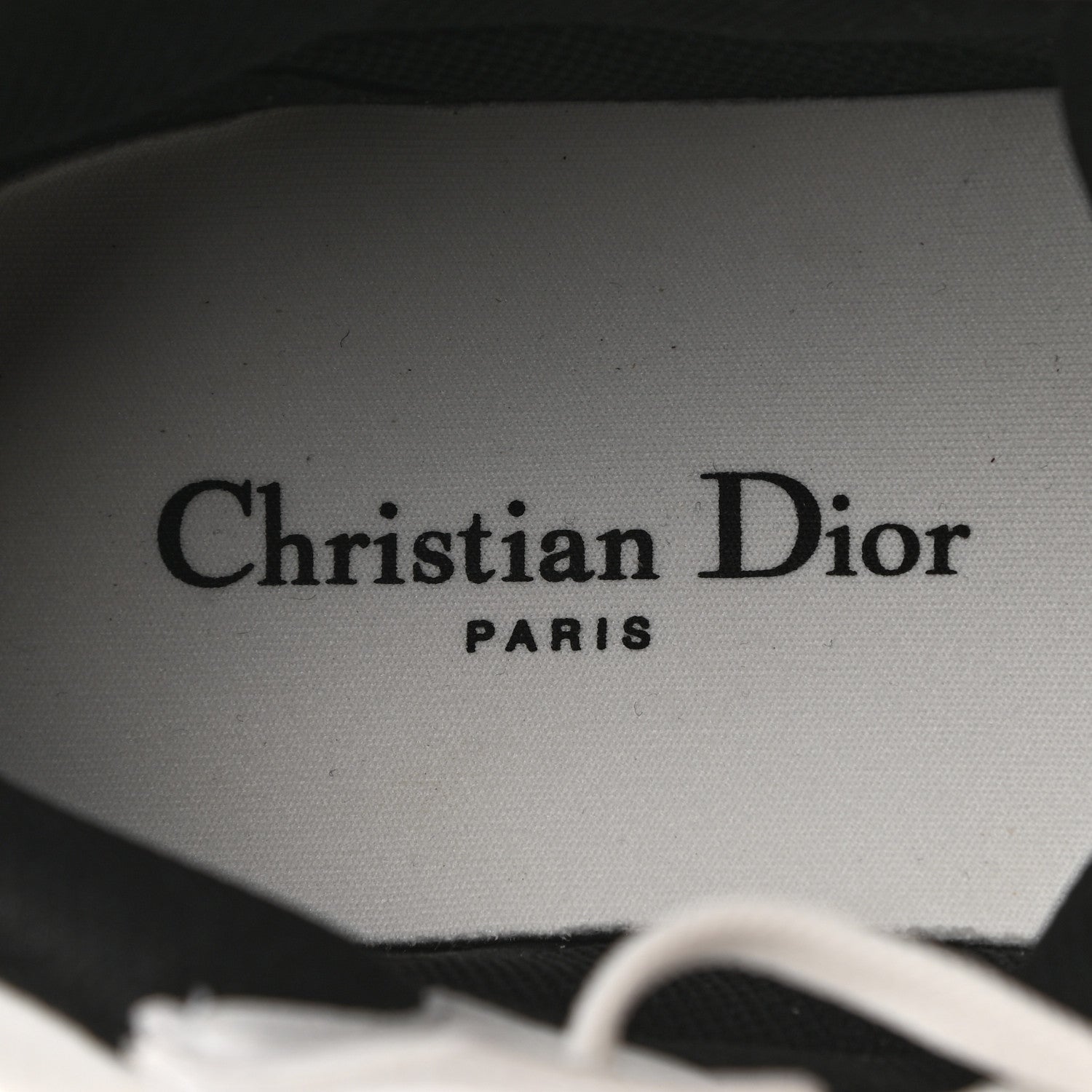 Christian Dior Nylon Fabric Womens D-Player High Top Sneakers 40.5 White Black 7 of 9