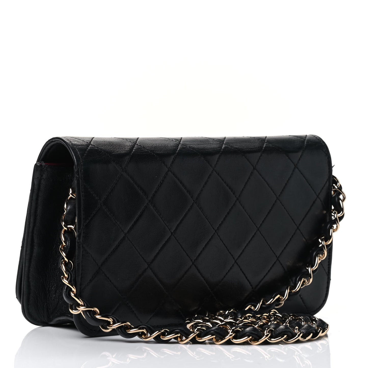 Lambskin Quilted Mini Flap Black