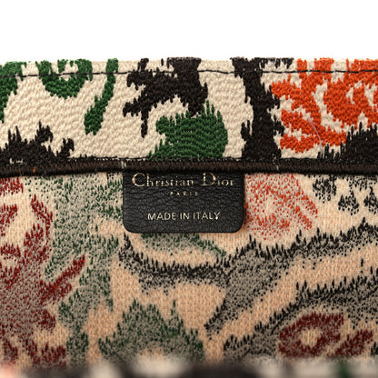 Christian Dior Canvas Embroidered Large Paisley Book Tote Multicolor 6 of 11
