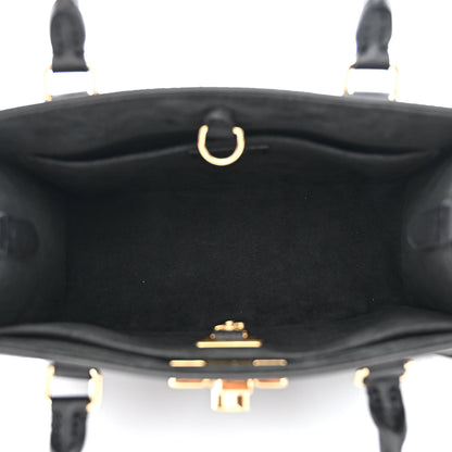Louis Vuitton Calfskin Lock & Go Tote Black 5 of 11