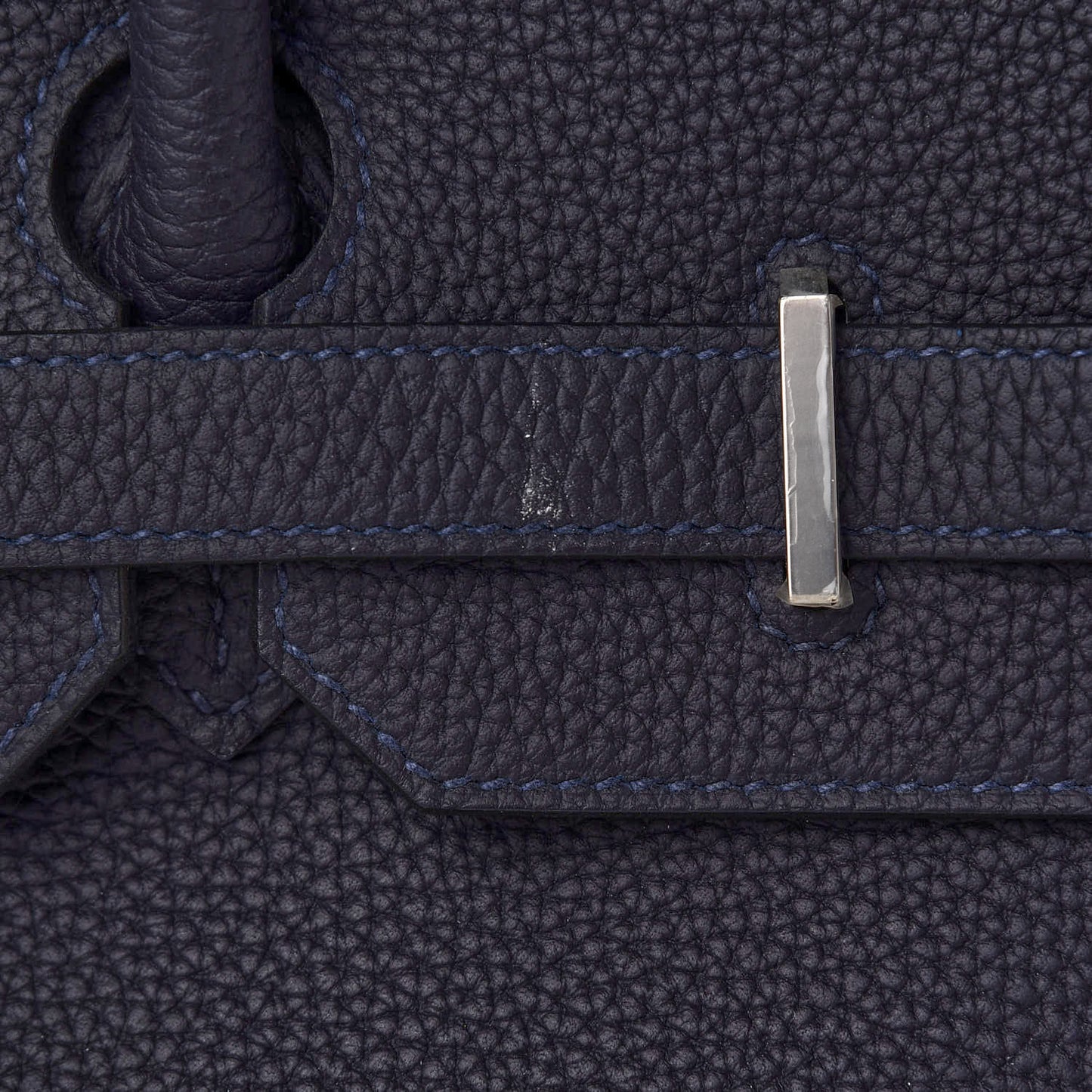Togo Swift Officier Birkin 35 Bleu Nuit Vert Cypress