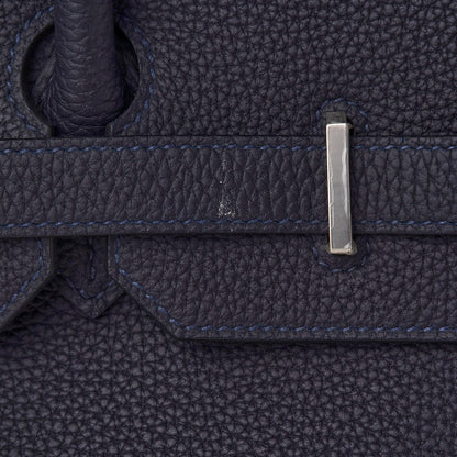 Hermes Togo Swift Officier Birkin 35 Bleu Nuit Vert Cypress 13 of 13