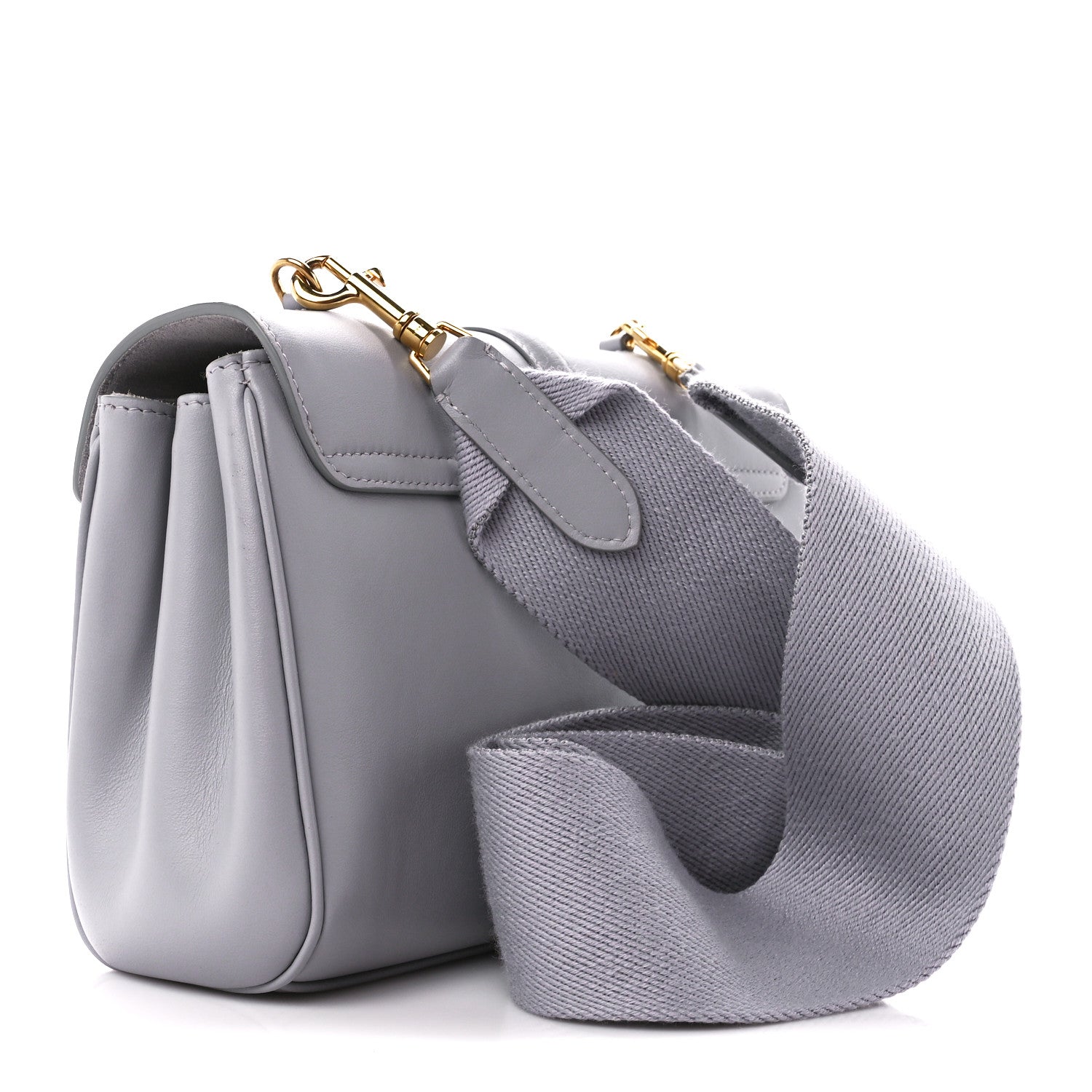Celine Smooth Calfskin Teen Soft 16 Shoulder Bag Light Grey 3 of 15