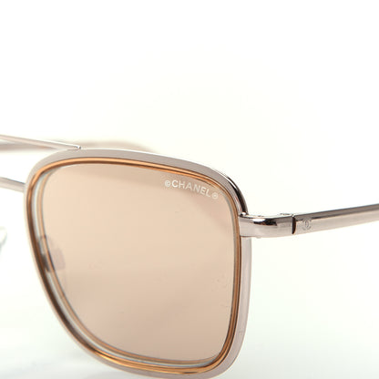 Chanel Metal Pilot Sunglasses 4241 Gold 7 of 9