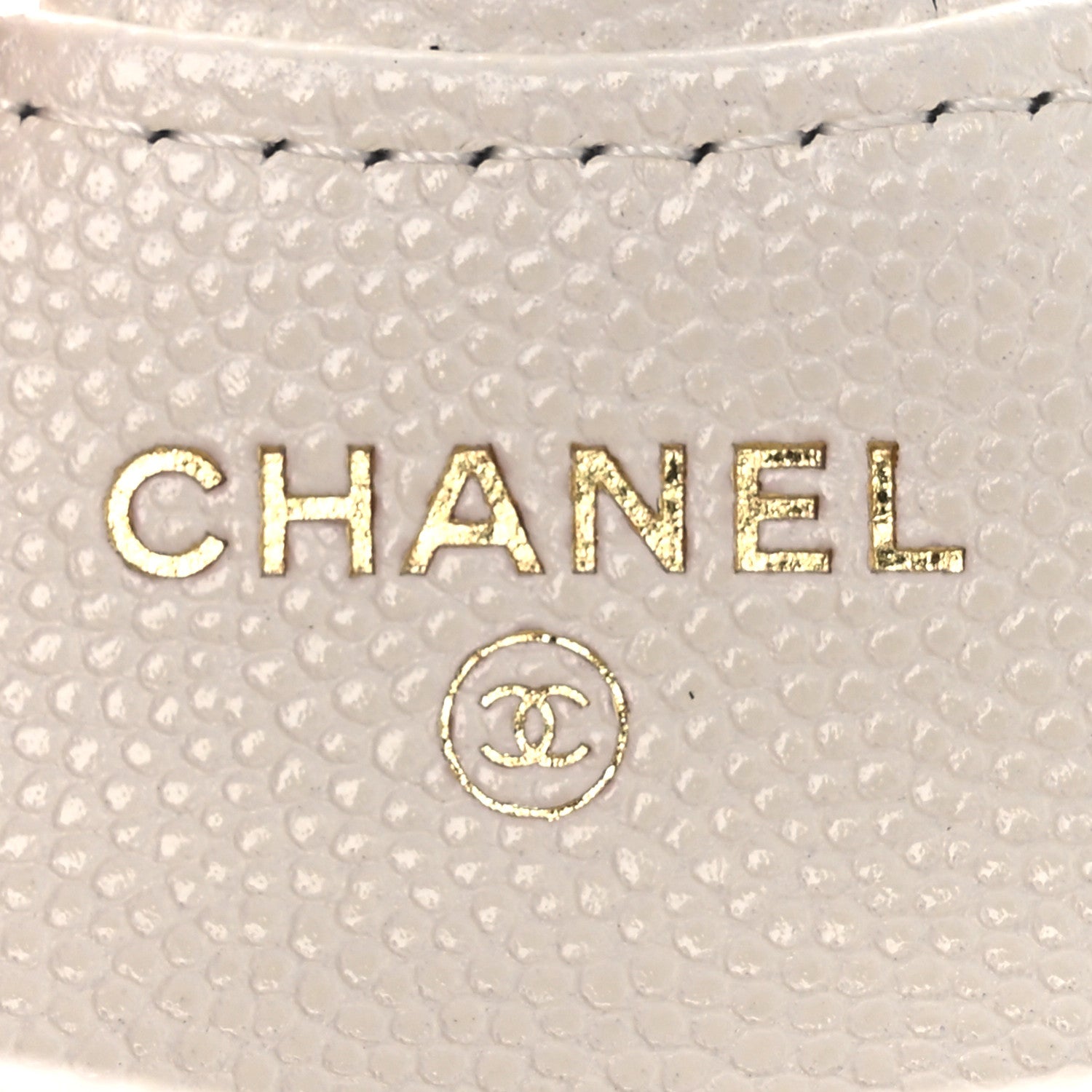 Chanel Caviar Quilted Airpods Case White 5 of 11