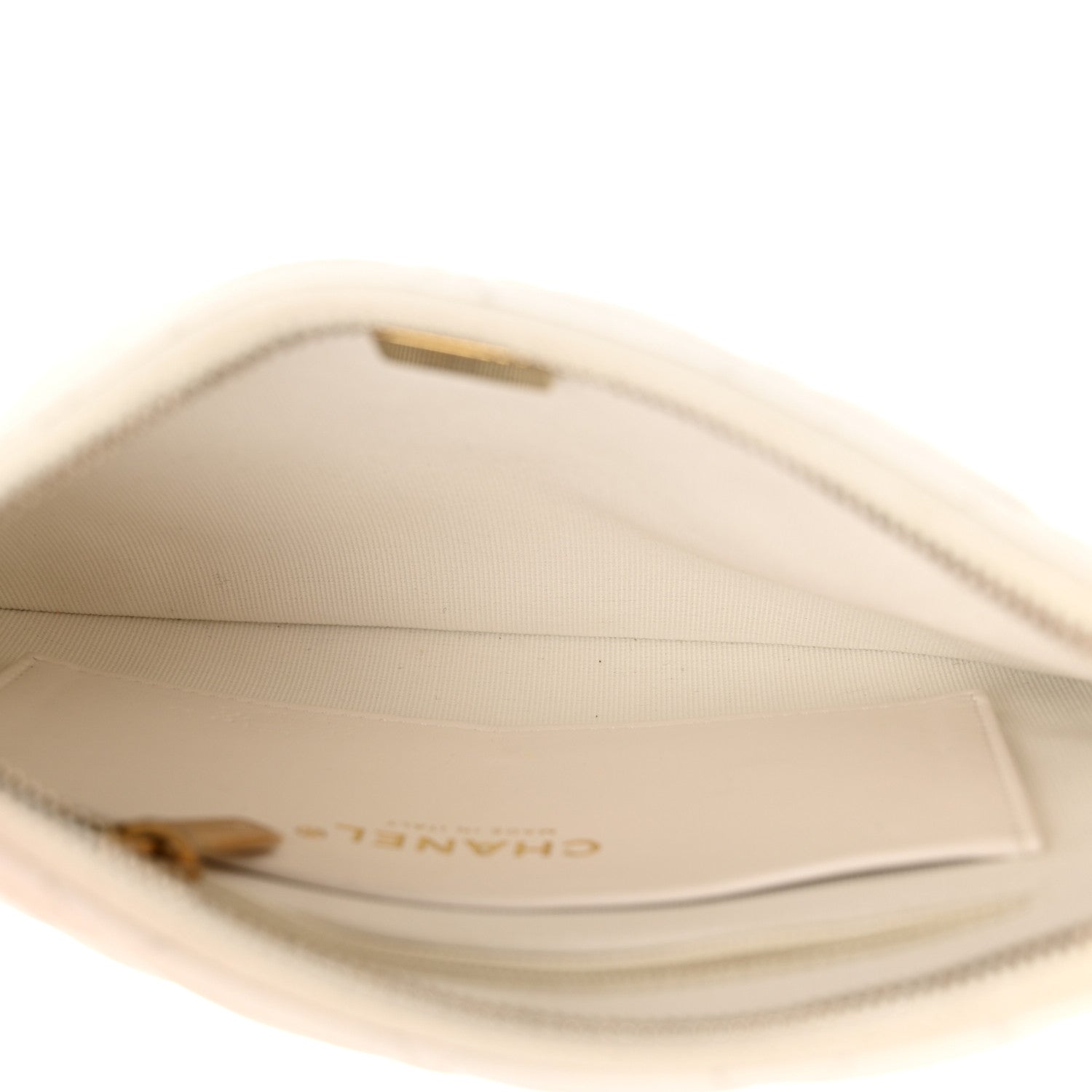 Chanel Shiny Crumpled Lambskin Quilted Trendy Chain Around Hobo White 5 of 10