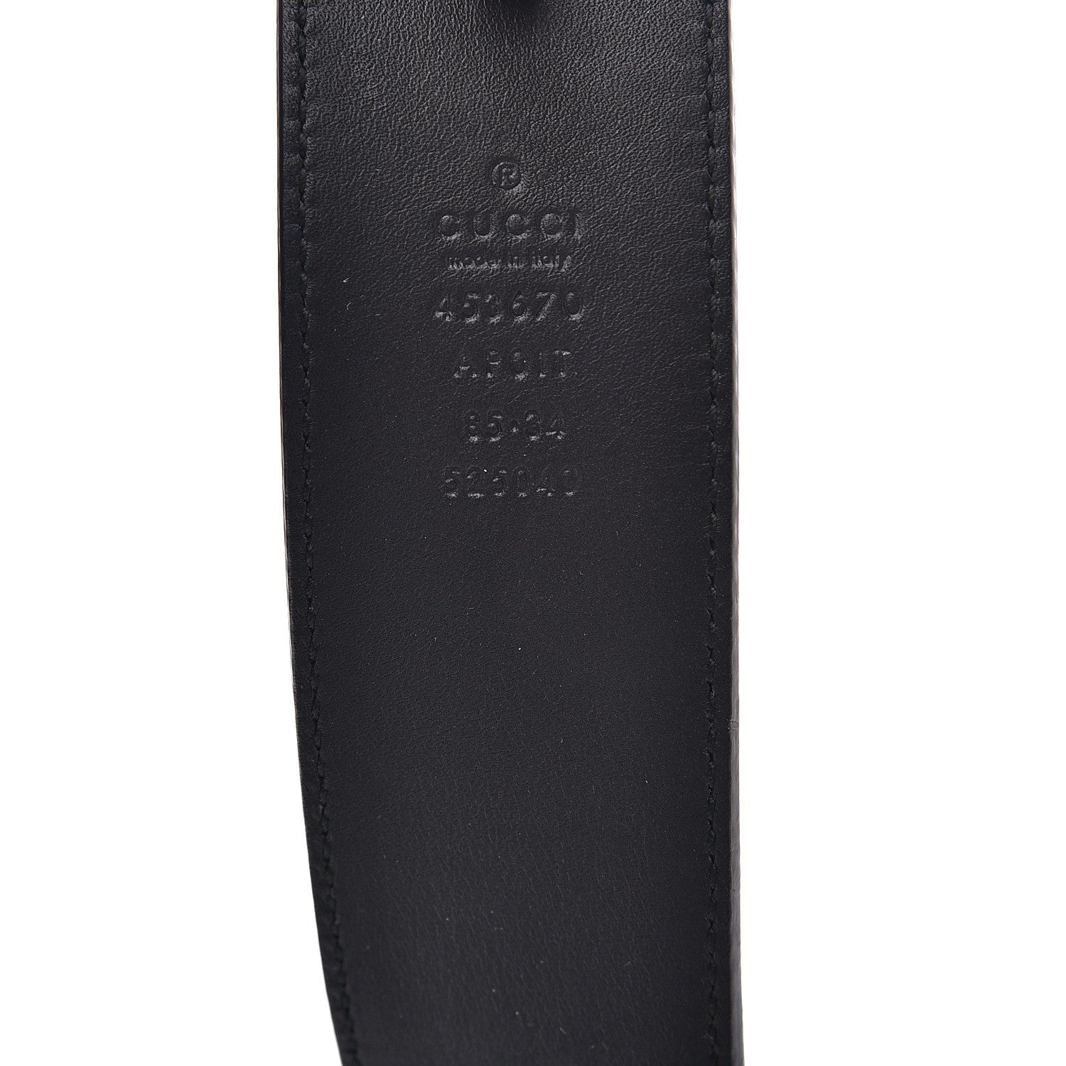 Gucci Calfskin Crystal Tiger Head Buckle Belt 85 34 Black 4 of 4