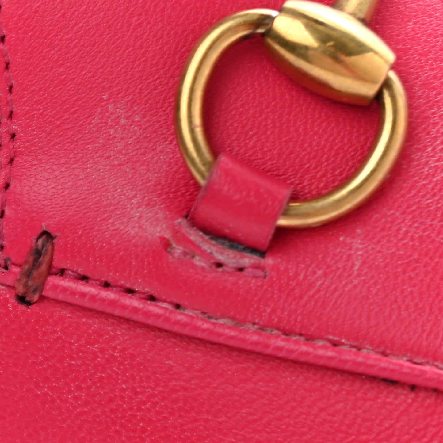 Lambskin Womens Brixton Horsebit Loafers 35.5 Hot Pink