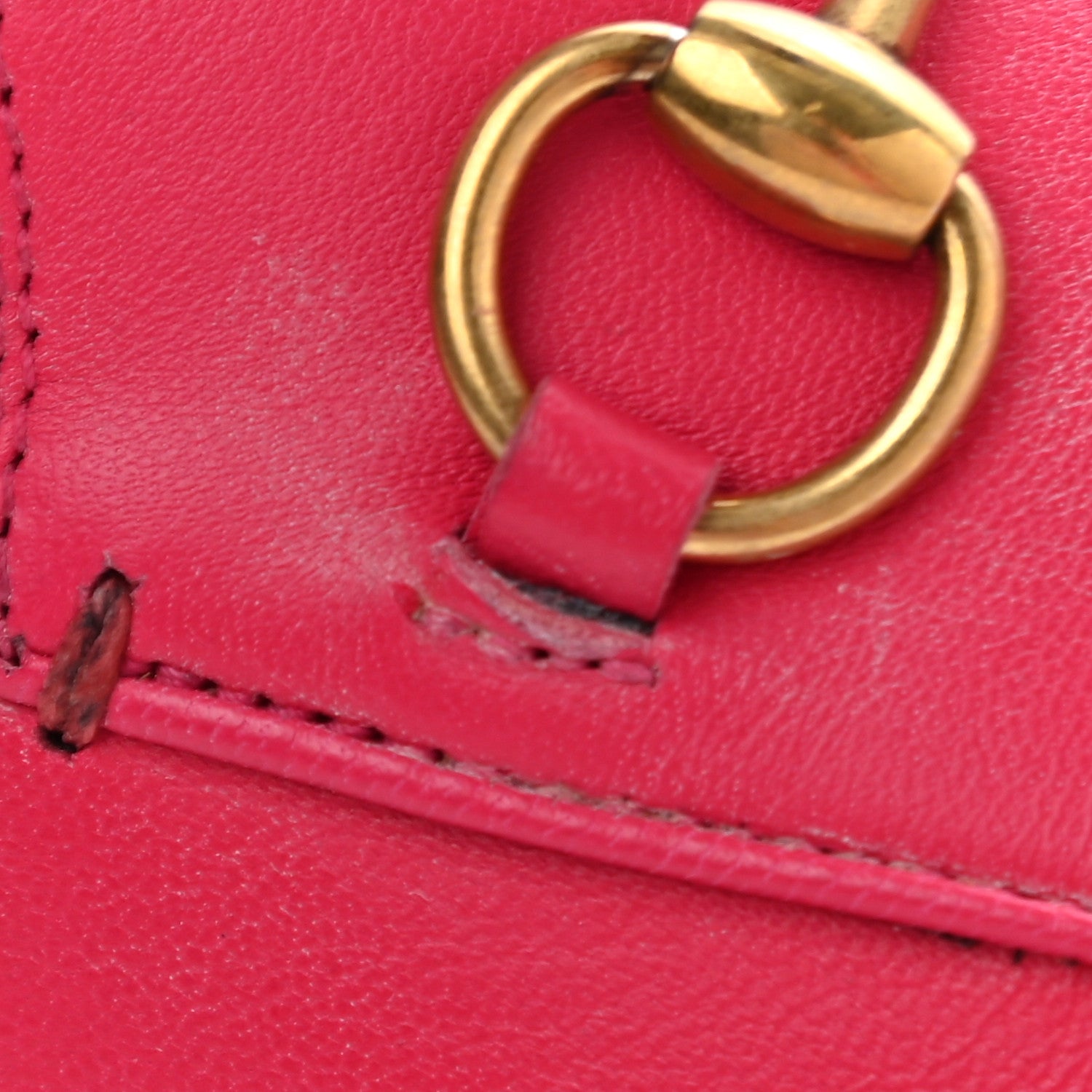 Gucci Lambskin Womens Brixton Horsebit Loafers 35.5 Hot Pink 11 of 13