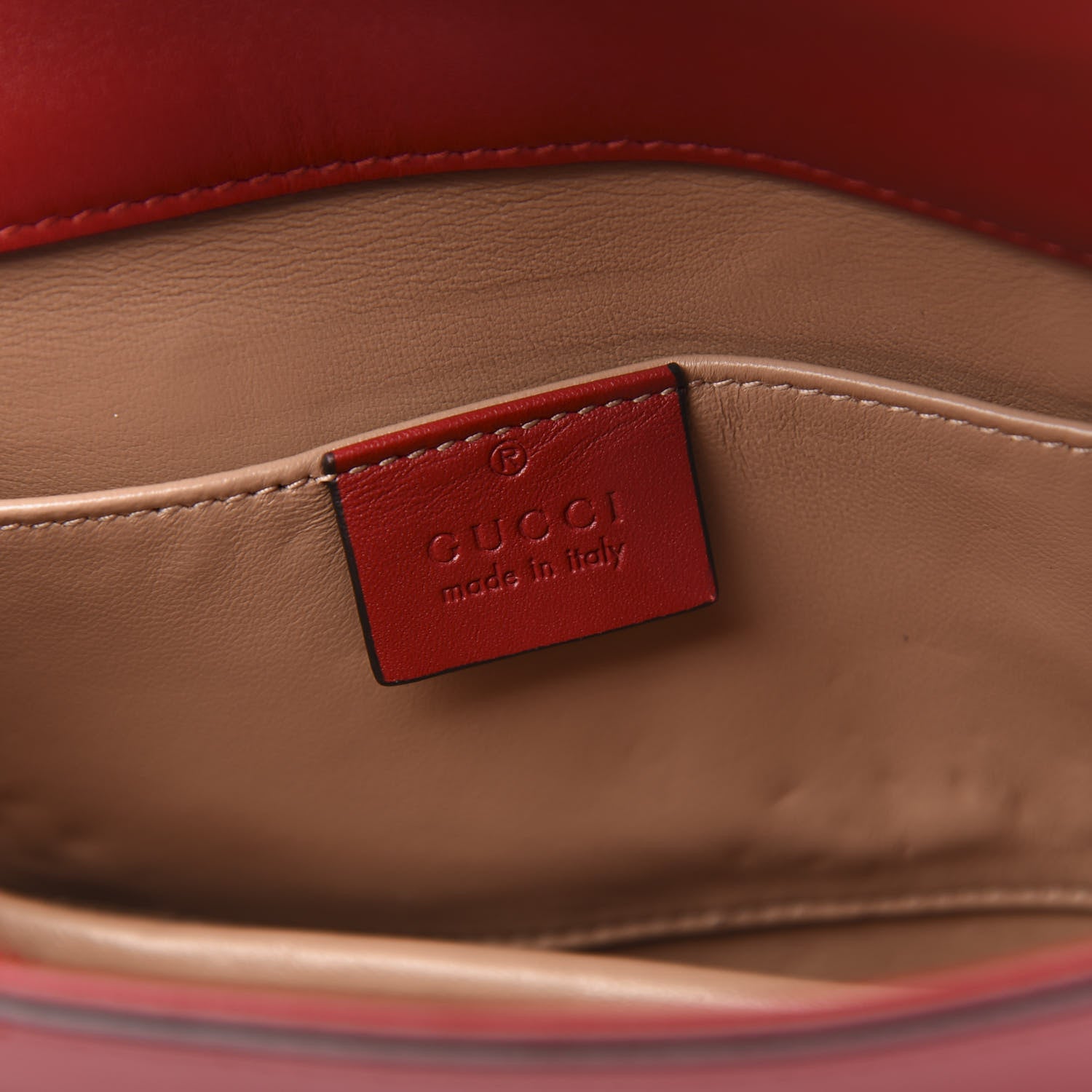 Gucci Nappa Pearl Studded Mini Queen Margaret Broadway Shoulder Bag Hibiscus Red 7 of 12