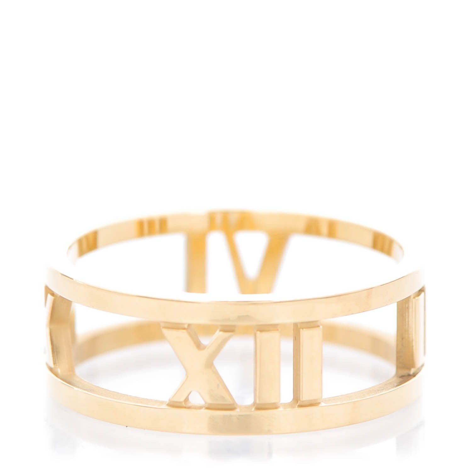 Tiffany 18K Yellow Gold Atlas Open Ring 6.75 1 of 6
