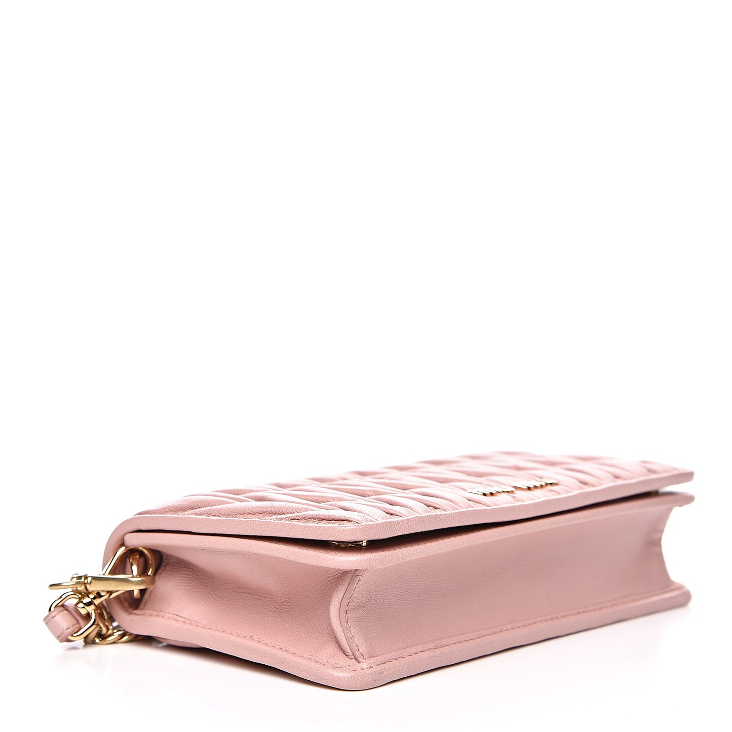 Nappa Matelasse Chain Crossbody Bag Orchidea
