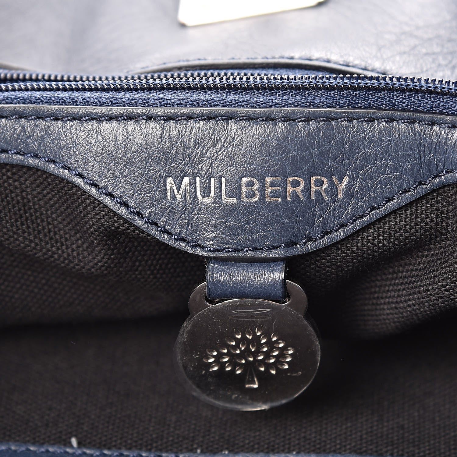 Mulberry Soft Small Grain Calfskin Tessie Hobo Blue 6 of 11
