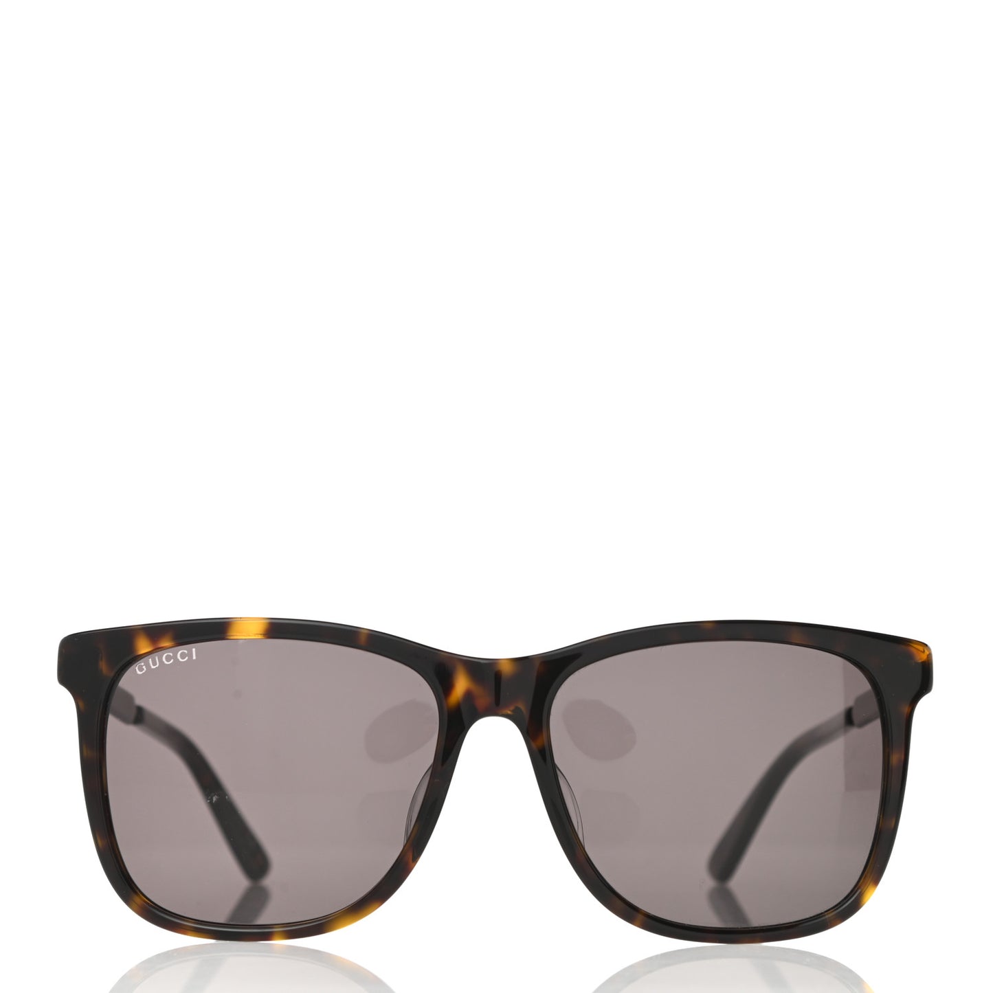 Acetate Square Frame Web Sunglasses GG0078SK Tortoise