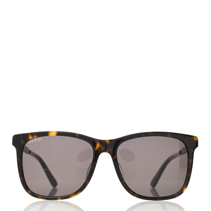 Gucci Acetate Square Frame Web Sunglasses GG0078SK Tortoise 2 of 9