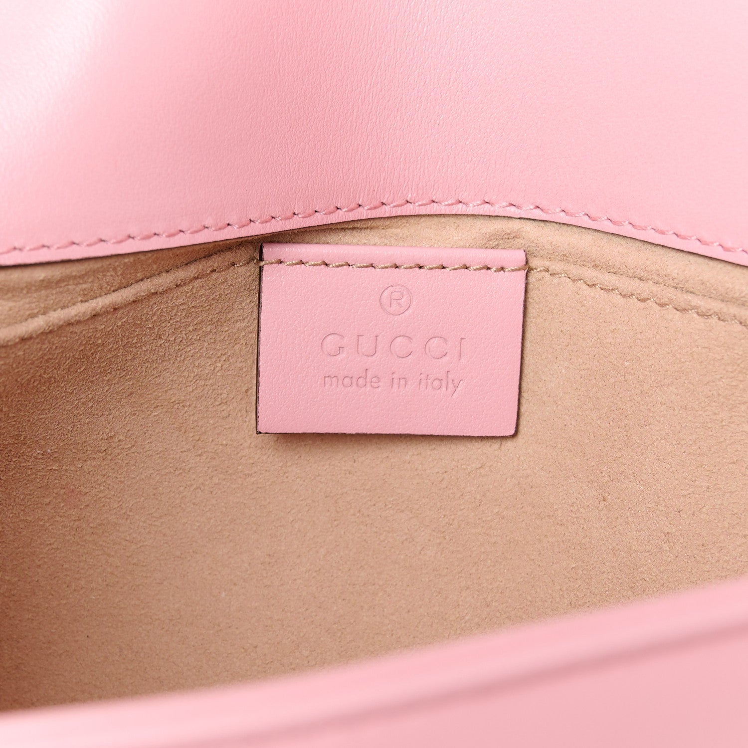 Gucci Calfskin Matelasse Mini GG Marmont Shoulder Bag Perfect Pink 6 of 11