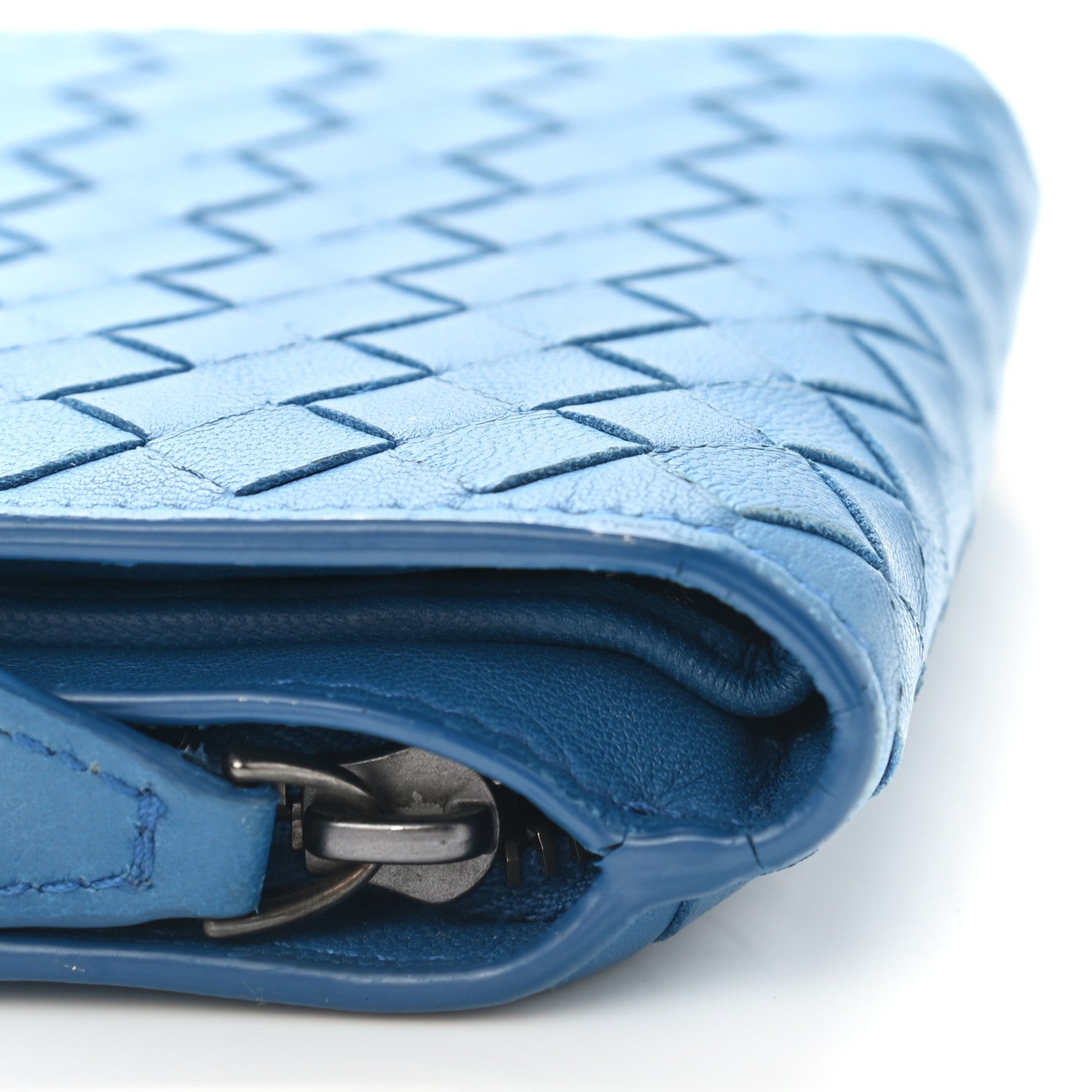 Bottega Veneta Nappa Intrecciato French Flap Wallet Electrique 13 of 13