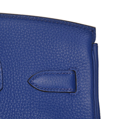 Hermes Togo Birkin 30 Bleu Electrique 10 of 34