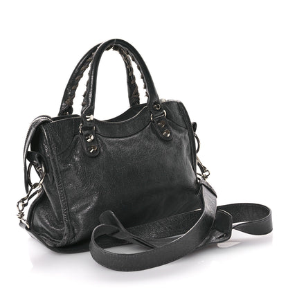 Balenciaga Agneau Classic Silver Hardware Mini City Gris Fossile 4 of 15