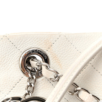 Chanel Caviar Stitched CC Pocket Tote White 13 of 13