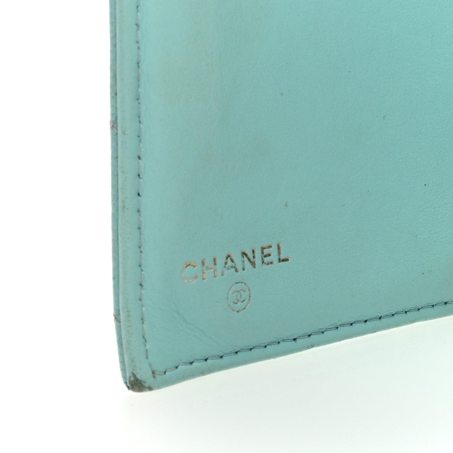 Chanel Caviar Quilted Medium Flap Wallet Light Blue 5 of 8