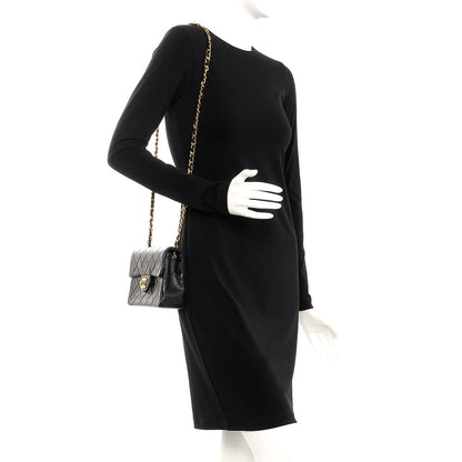 Chanel Lambskin Quilted Mini Square Flap Black 2 of 8