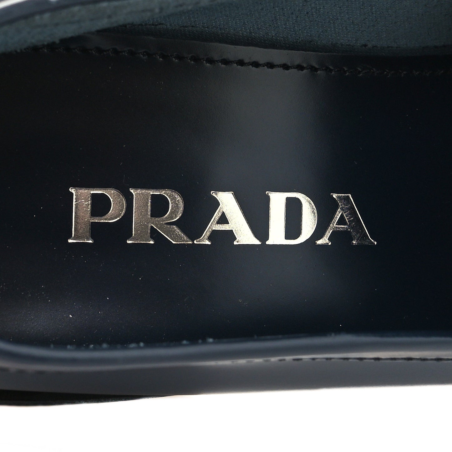 Spazzolato Logo 20mm Loafers 37 Bleu