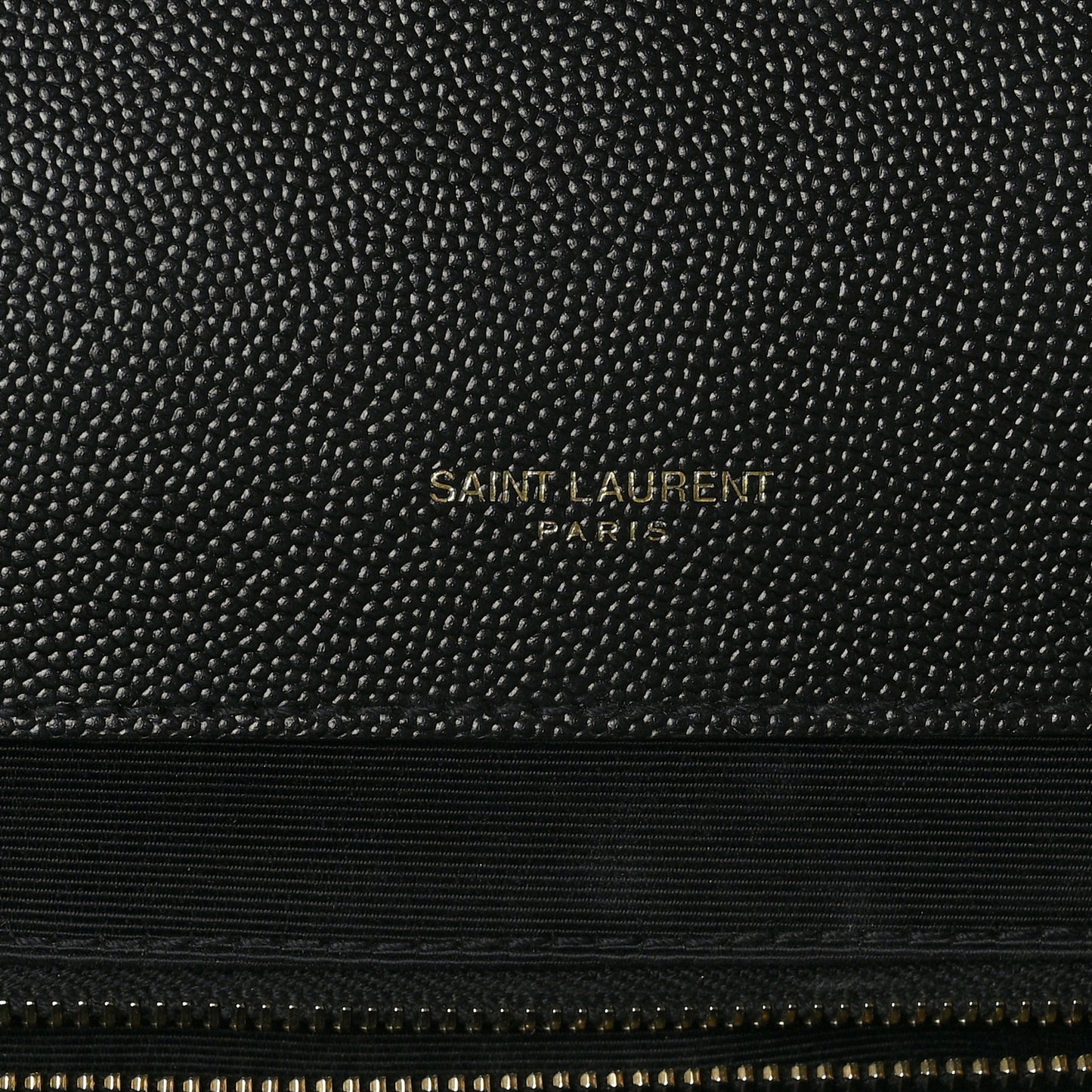 Grain De Poudre Textured Mixed Matelasse Large Triquilt Monogram Satchel Black