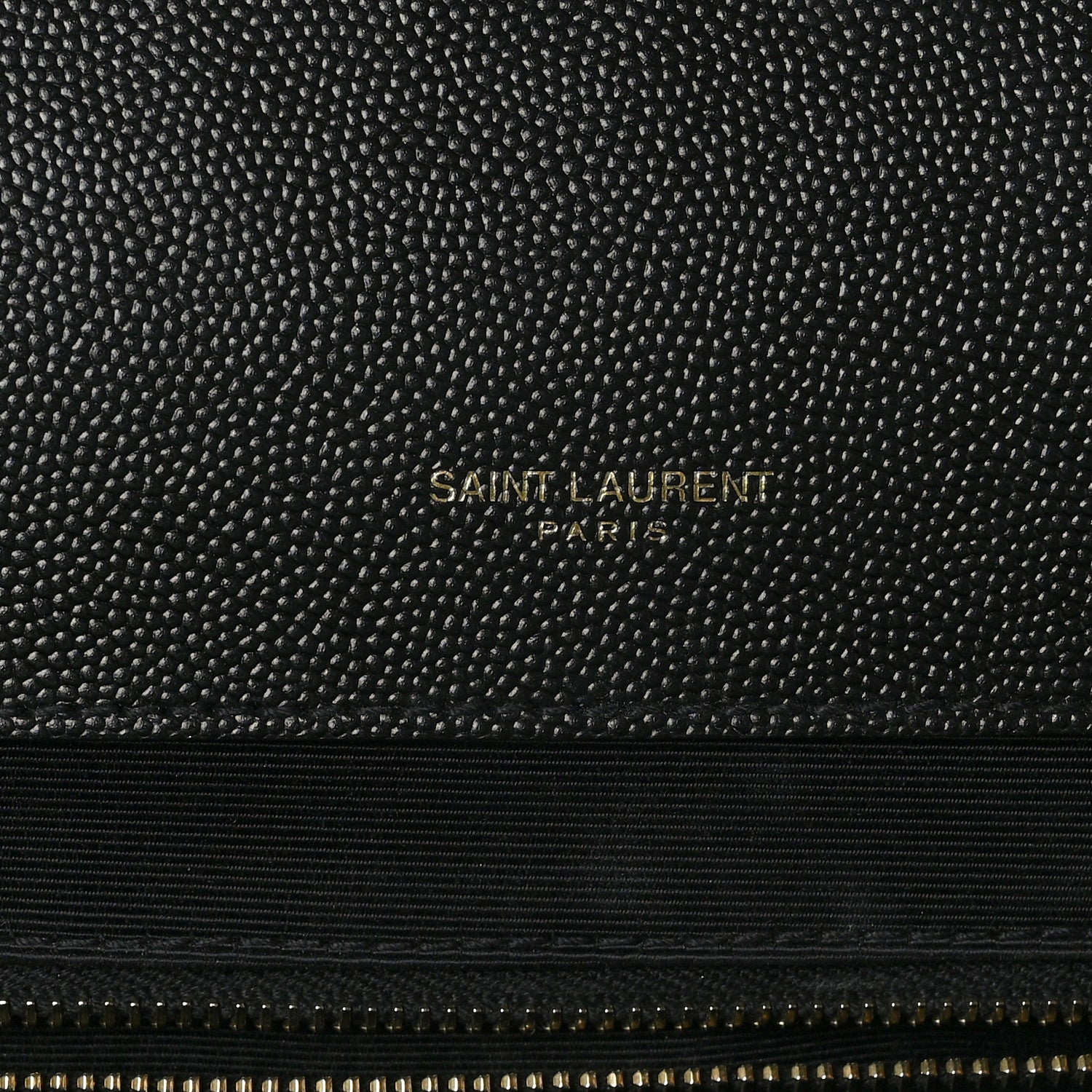 Saint Laurent Grain De Poudre Textured Mixed Matelasse Large Triquilt Monogram Satchel Black 6 of 9