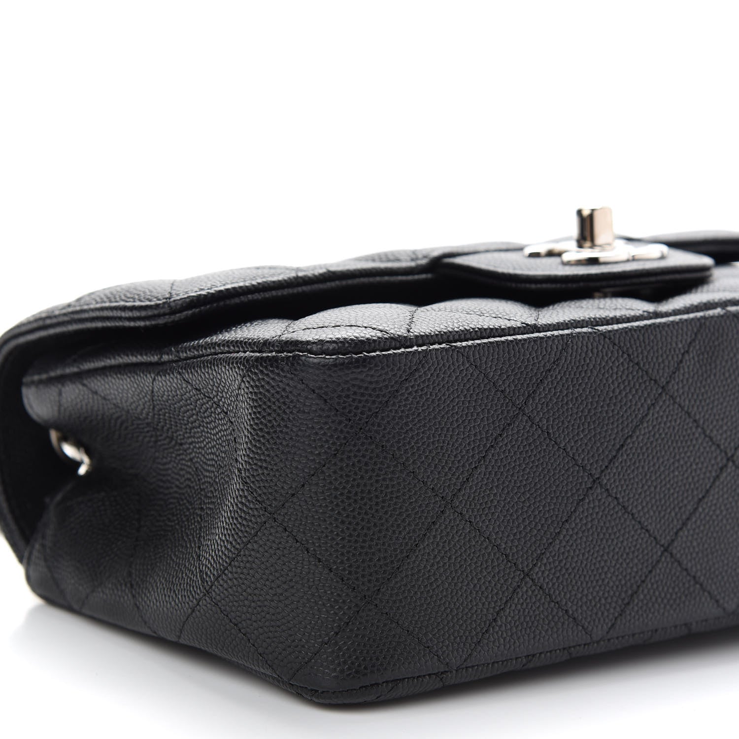 Chanel Caviar Quilted Mini Rectangular Flap Black 8 of 9