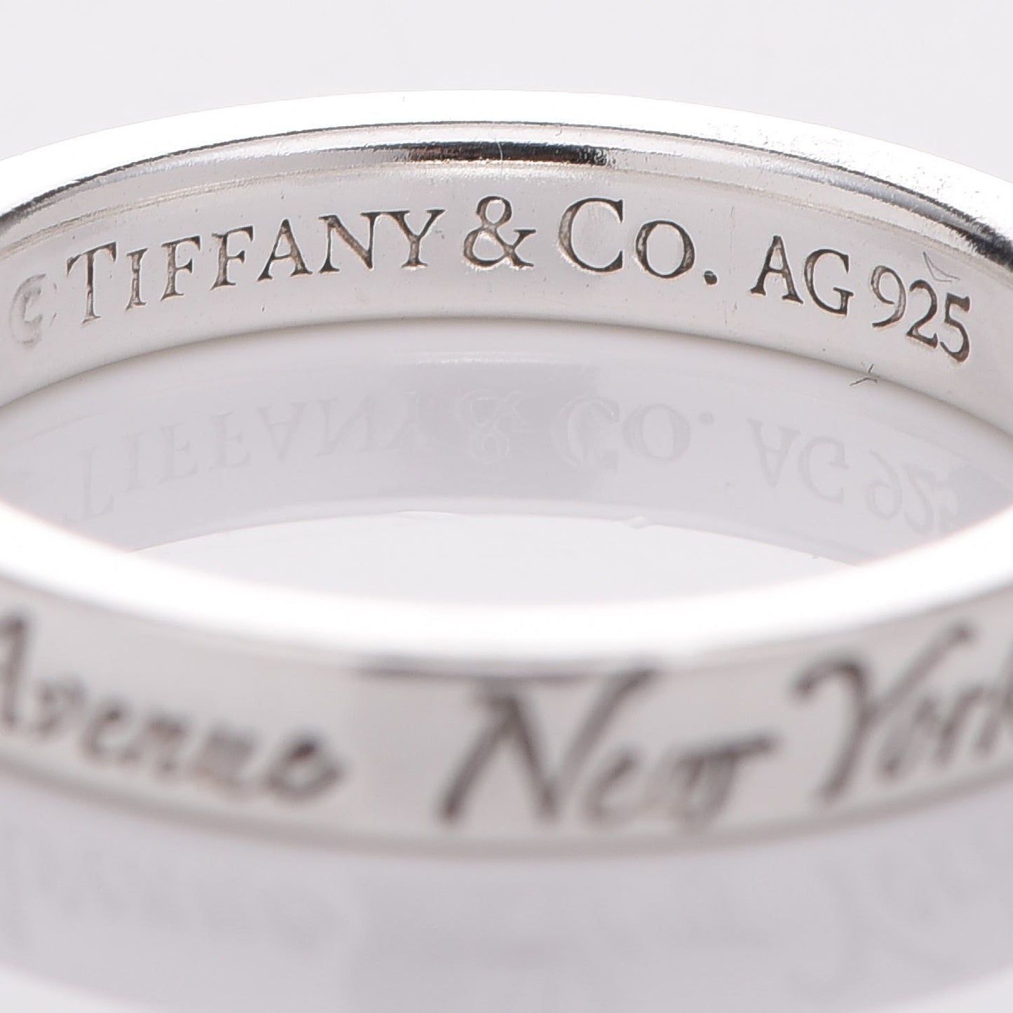 Sterling Silver Notes Narrow Ring 48 4.25