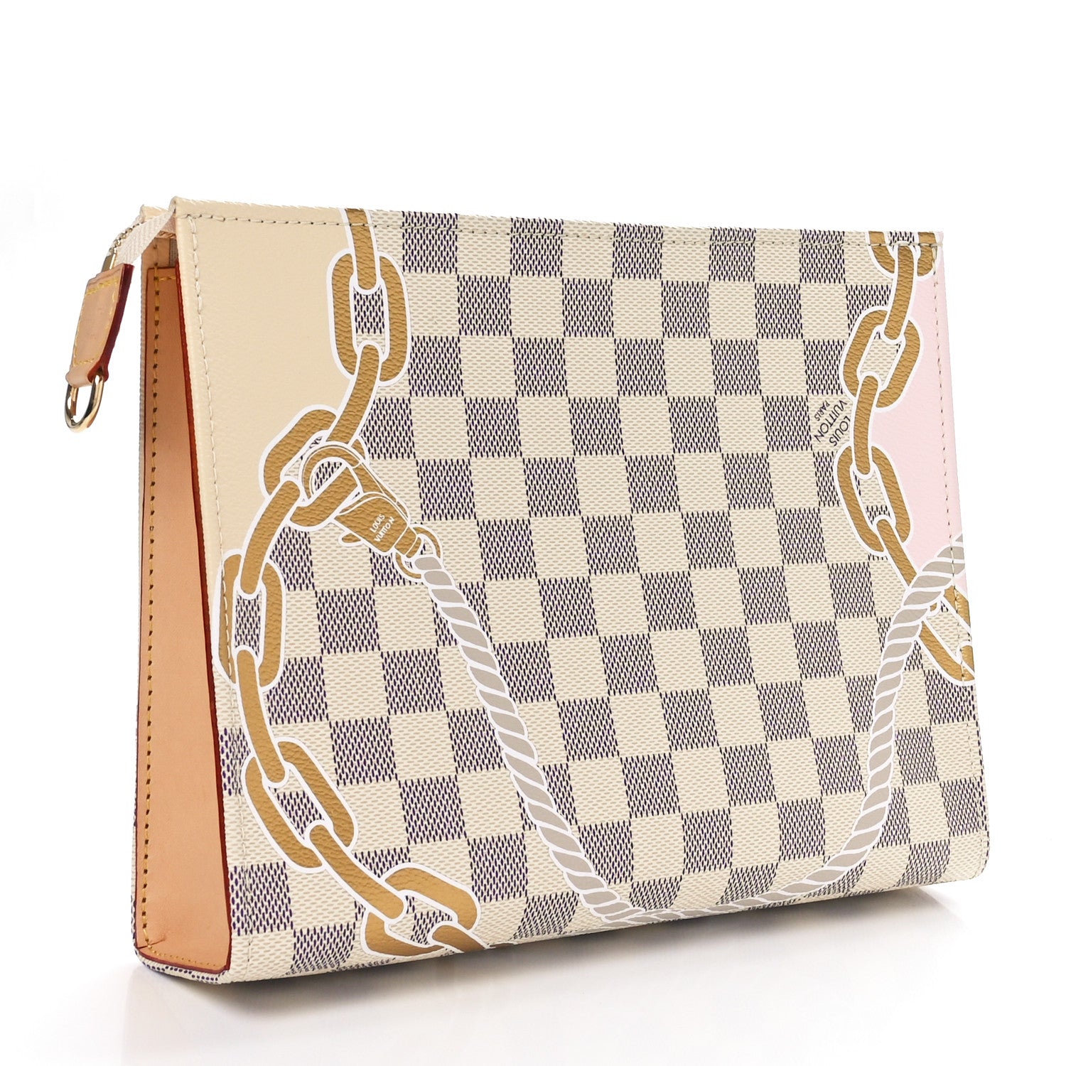 Louis Vuitton Damier Azur Nautical Toiletry Pouch On Chain 3 of 9