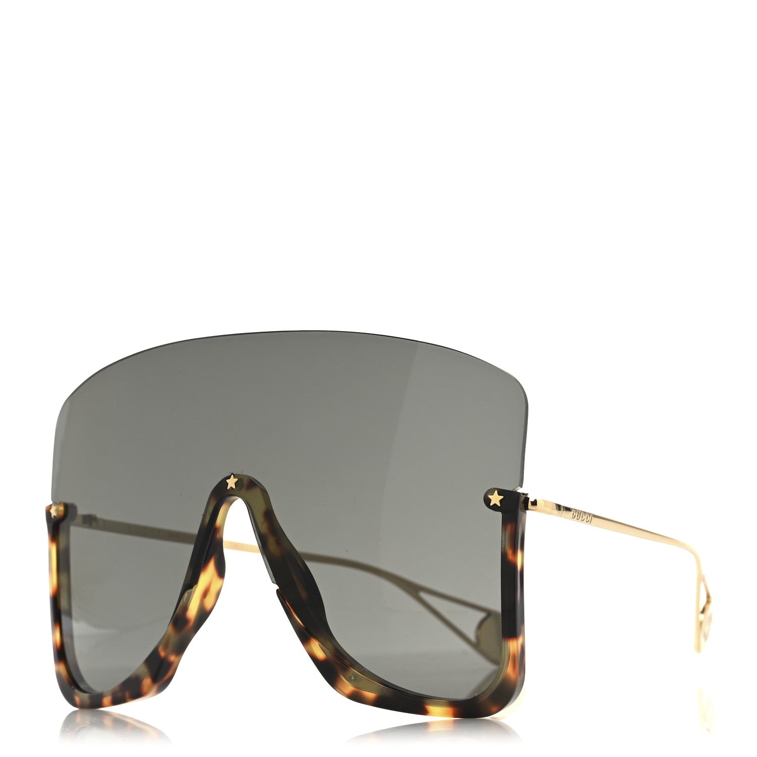 Gucci Oversized Aviator Sunglasses GG0540S Black 1 of 7