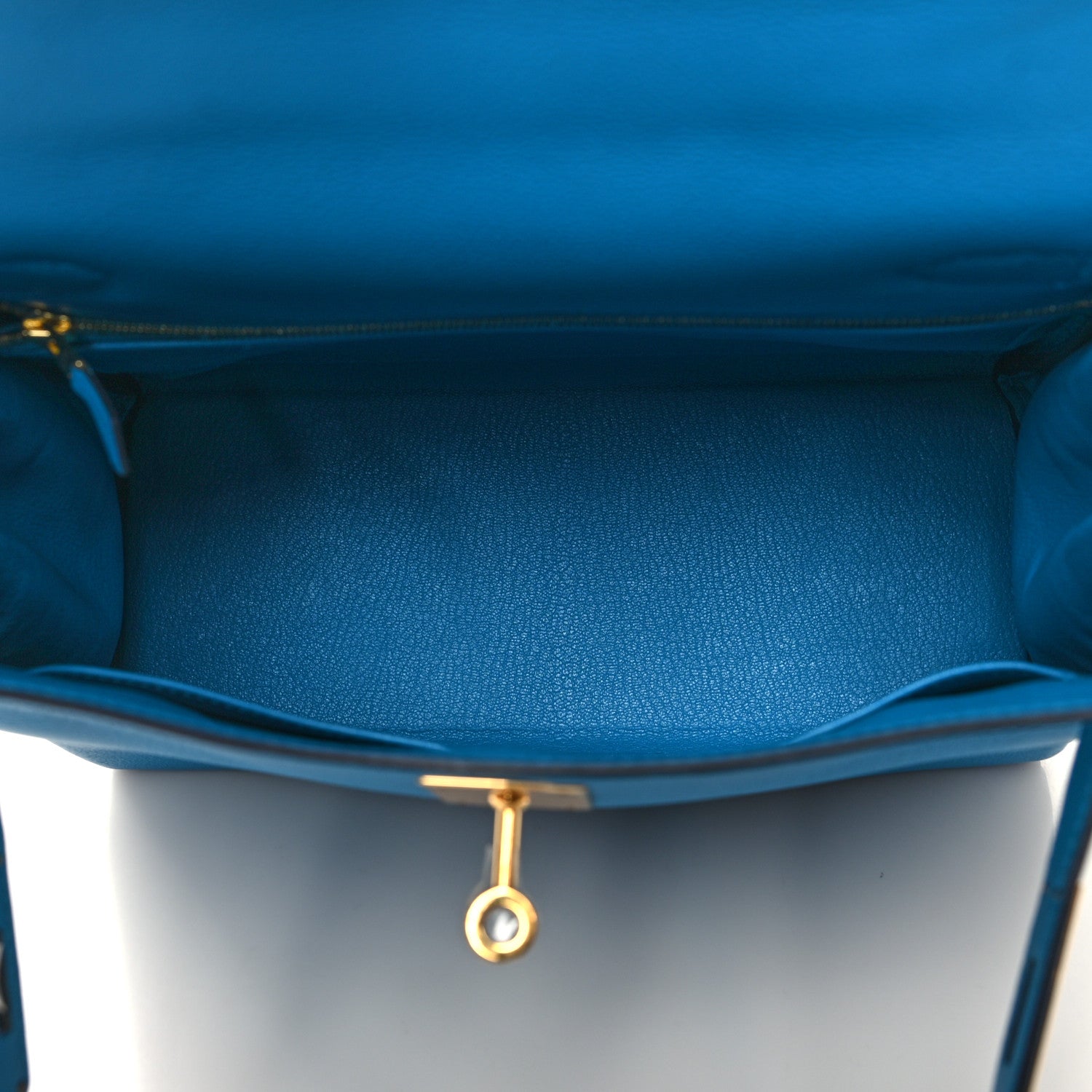 Hermes Evercolor Kelly Retourne 28 Bleu Frida 5 of 13